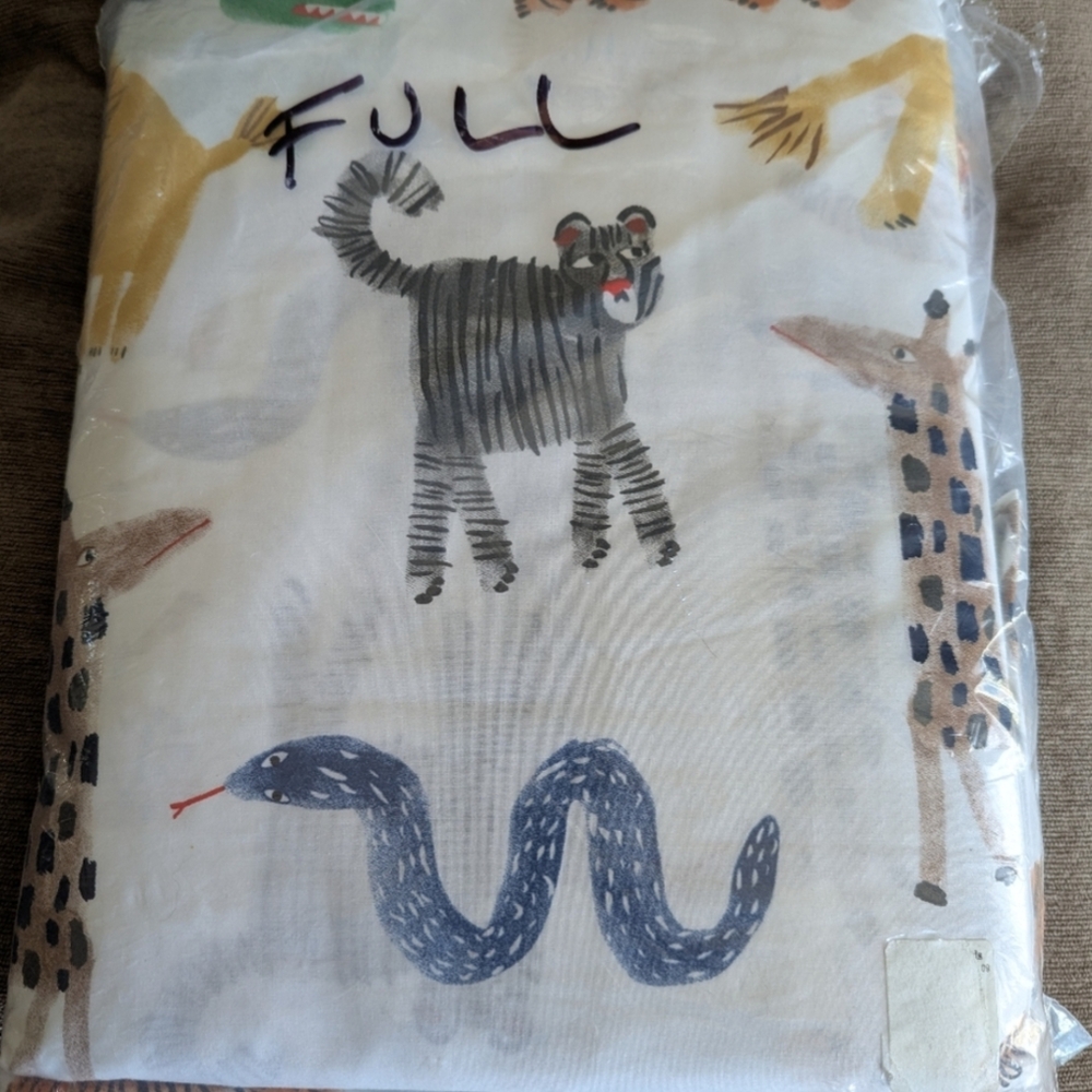 Pottery Barn Kids Animal Print Bedding Sheets - Multicolor